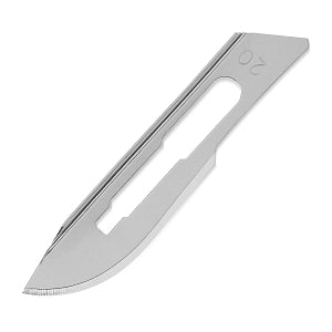 Medline Sterile Disposable Carbon-Steel Blades - Carbon Steel Blade, Sterile, #20, Twin Back - MDS15020L