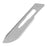 Medline Sterile Disposable Carbon-Steel Blades - Carbon Steel Blade, Sterile, #22, Twin Back - MDS15022L