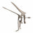 Medline Graves Side Open Vaginal Speculums - Medium Right Side Open Coated Graves Vaginal Speculum with 10 cm x 4 cm 45° Angle Blades - MDS1520760