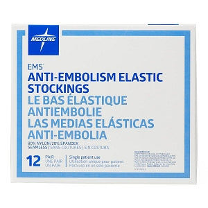 Medline EMS Knee-High Anti-Embolism Stockings - EMS Knee-High Anti-Embolism Stockings, Size 3XL Regular - MDS160604