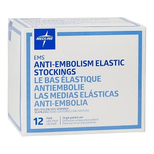 Medline EMS Knee-High Anti-Embolism Stockings - EMS Knee-High Anti-Embolism Stockings, Size 3XL Regular - MDS160604