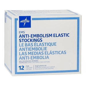 Medline EMS Knee-High Anti-Embolism Stockings - EMS Knee-High Anti-Embolism Stockings, Size 3XL Long - MDS160608