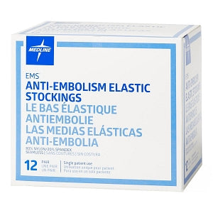 Medline EMS Knee-High Anti-Embolism Stockings - EMS Knee-High Anti-Embolism Stockings, Size 3XL Long - MDS160608