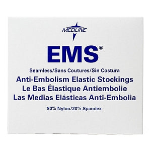 Medline EMS Knee-High Anti-Embolism Stockings - EMS Knee-High Anti-Embolism Stockings, Size S Long - MDS160628