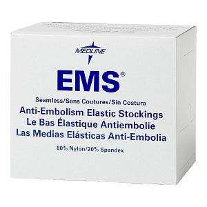 Medline EMS Knee-High Anti-Embolism Stockings - EMS Knee-High Anti-Embolism Stockings, Size S Long - MDS160628