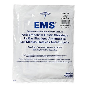 Medline EMS Knee-High Anti-Embolism Stockings - EMS Knee-High Anti-Embolism Stockings, Size S Long - MDS160628