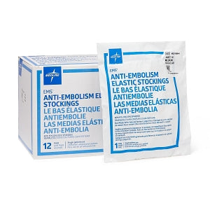 Medline EMS Knee-High Anti-Embolism Stockings - EMS Knee-High Anti-Embolism Stockings, Size M Regular - MDS160644