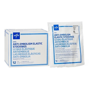 Medline EMS Knee-High Anti-Embolism Stockings - EMS Knee-High Anti-Embolism Stockings, Size L Long - MDS160668