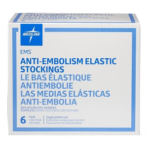 Medline EMS Thigh-High Anti-Embolism Stockings - EMS Thigh-High Anti-Embolism Stocking, Size Small Short - MDS160820