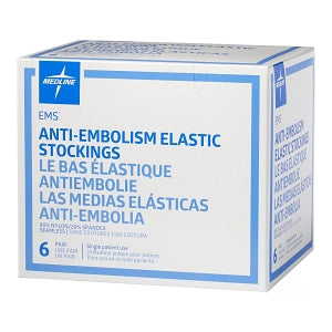 Medline EMS Thigh-High Anti-Embolism Stockings - EMS Thigh-High Anti-Embolism Stocking, Size Small Short - MDS160820