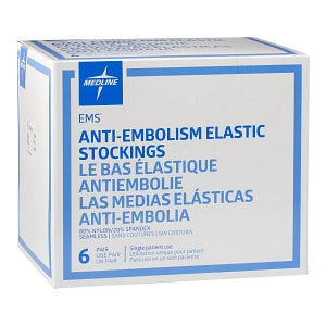 Medline EMS Thigh-High Anti-Embolism Stockings - EMS Thigh-High Anti-Embolism Stocking, Size Small Short - MDS160820