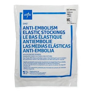 Medline EMS Thigh-High Anti-Embolism Stockings - EMS Thigh-High Anti-Embolism Stocking, Size Small Long - MDS160828