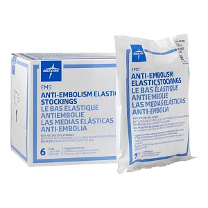 Medline EMS Thigh-High Anti-Embolism Stockings - EMS Thigh-High Anti-Embolism Stocking, Size Small Long - MDS160828