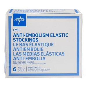 Medline EMS Thigh-High Anti-Embolism Stockings - EMS Thigh-High Anti-Embolism Stocking, Size Medium Short - MDS160840