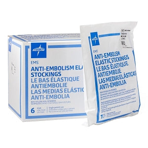 Medline EMS Thigh-High Anti-Embolism Stockings - EMS Thigh-High Anti-Embolism Stocking, Size Medium Long - MDS160848