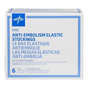 Medline EMS Thigh-High Anti-Embolism Stockings - EMS Thigh-High Anti-Embolism Stocking, Size Large Regular - MDS160864