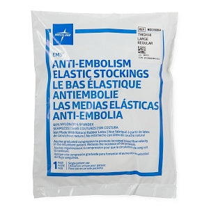 Medline EMS Thigh-High Anti-Embolism Stockings - EMS Thigh-High Anti-Embolism Stocking, Size Large Regular - MDS160864