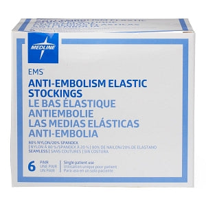 Medline EMS Thigh-High Anti-Embolism Stockings - EMS Thigh-High Anti-Embolism Stocking, Size 2XL Regular - MDS160894