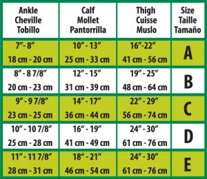 Medline CURAD Thigh-High Compression Hosiery - CURAD Thigh-High Compression Hosiery with 15-20 mmHg, Tan, Size B - MDS1706BT