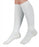 Medline CURAD Cushioned Compression Socks - CURAD Knee-High Cushioned Compression Hosiery with 15-20 mmHg, White, Size A, Regular Length - MDS1715AW