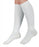 Medline CURAD Cushioned Compression Socks - CURAD Knee-High Cushioned Compression Hosiery with 15-20 mmHg, White, Size C, Short Length - MDS1715CWS