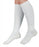 Medline CURAD Cushioned Compression Socks - CURAD Knee-High Cushioned Compression Hosiery with 15-20 mmHg, White, Size D, Regular Length - MDS1715DW