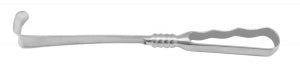 Medline Richardson Retractors - 9-1/2" (24 cm) Richardson Retractor with 2" x 3/4" (51 mm x 19 mm) Blade and Grip Handle - MDS1815251