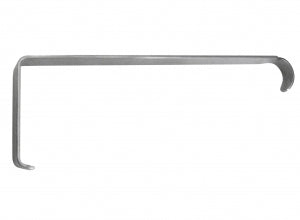 Medline Hibbs Retractors - 9" (22.9 cm) Long Hibbs Retractor with 7.5 cm x 2.5 cm Toothed Blade - MDS1819023