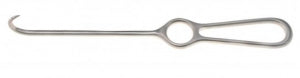 Medline Volkmann Bone Hook - 9-3/4" (24.7 cm) Straight Single Hook Sharp Volkmann Bone Hook - MDS1821686