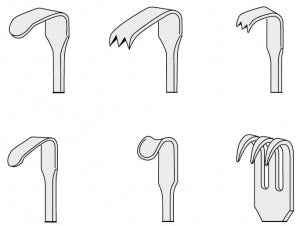 Medline Meyerding Finger Retractors - RETRACTOR, FINGER, MEYERDING, .6X1.7CM, A, 7" - MDS1830201