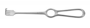 Medline Kocher Retractors - 8-3/4" (22 cm) Kocher Retractor with 4-Prong Sharp Tip - MDS1833304