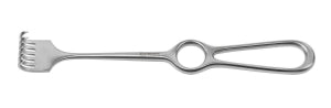 Medline Kocher Retractors - 8-3/4" (22 cm) Kocher Retractor with 6-Prong Sharp Tip - MDS1833306