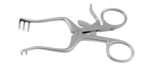 Medline Weitlaner Retractors - Weitlaner Self-Retaining Baby Retractor, Sharp Prongs, 2 x 3 Prongs, Stainless Steel, Length 4 1/4" - MDS1865010