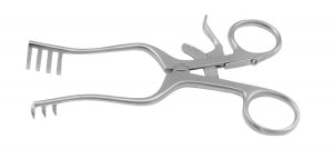 Medline Furst Weitlaner Retractors - Weitlaner Retractor, 3 x 4 Prongs, Sharp, 5.5" - MDS1867013F