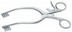 Medline Adson Retractors - 7-1/2" (19 cm) Adson Retractor with 4 x 4 Sharp Prongs - MDS1868019