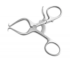 Medline Gelpi Perineal Retractors - Gelpi Perineal Retractor, Self-Retaining, Sharp Tenaculum Prongs, German Grade Stainless Steel, Arm Length 1.25", Length 3.5" - MDS1880209