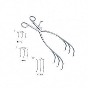 Medline Viper Spinal Retractors - 11.75" (30 cm) Viper Spinal Retractor with 7 cm Deep Prongs - MDS1881070