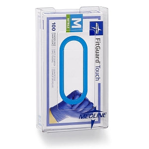 Medline Horizontal- or Vertical-Mount Clear Plastic Glove Dispensers - Plastic Single Glove Box Holder, 100-Count Box Compatible - MDS191099B