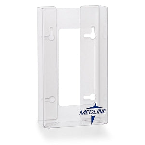 Medline Horizontal- or Vertical-Mount Clear Plastic Glove Dispensers - Plastic Single Glove Box Holder, 100-Count Box Compatible - MDS191099B