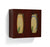 Bowman Faux Wood Glove Dispensers - Faux Wood Glove Box Holder, Cherry, Double - GL020-0233