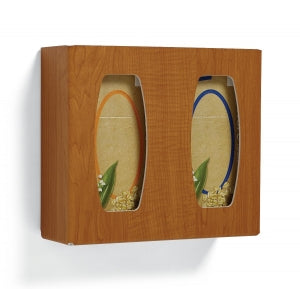 Bowman Faux Wood Glove Dispensers - Faux Wood Glove Box Holder, Maple, Double - GL020-0223