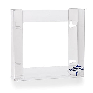 Medline Horizontal- or Vertical-Mount Clear Plastic Glove Dispensers - Plastic Double Glove Box Holder, 100-Count Box Compatible - MDS192099B