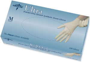 Medline Ultra Stretch Synthetic Exam Gloves - Ultra Stretch Powder-Free Synthetic Vinyl Exam Gloves, Size M - MDS193075