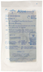 Medline Aloetouch Sterile 12" Powder-Free Nitrile Exam Gloves - Aloetouch Exam Gloves, Nitrile, Powder-Free, Single Glove, Sterile, Size M, 12" - MDS194082