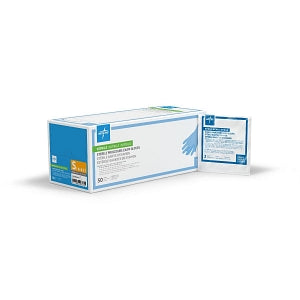 Medline Sterile Extended Cuff Nitrile Exam Gloves - Extended Cuff Exam Gloves, Nitrile, Powder-Free, Sterile, Size S - MDS198414