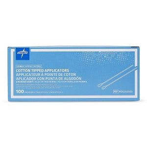 Medline Sterile Cotton-Tipped Applicator - Sterile Cotton-Tipped Wood Applicators, 6" - MDS202000