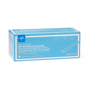 Medline Sterile Cotton-Tipped Applicator - Sterile Cotton-Tipped Wood Applicators, 6" - MDS202010