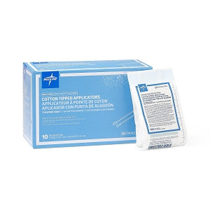 Medline Nonsterile Cotton Tipped Applicator - Nonsterile Cotton-Tipped Wood Applicator, 3" - MDS202050