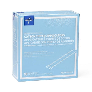 Medline Nonsterile Cotton Tipped Applicator - Nonsterile Cotton-Tipped Wood Applicator, 6" - MDS202055