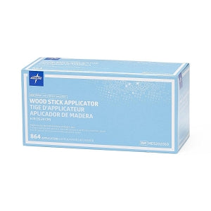 Medline Nonsterile Applicator Sticks - Nonsterile Wooden Applicator Sticks, 6" - MDS202060